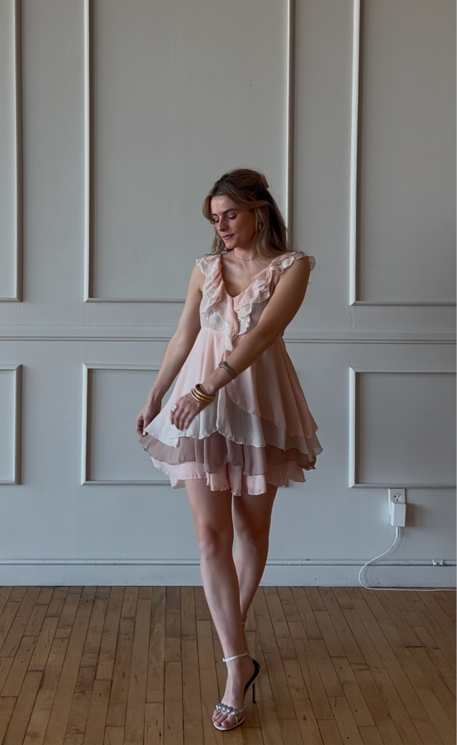 Vintage H&M Ruffle Dress - Size 8