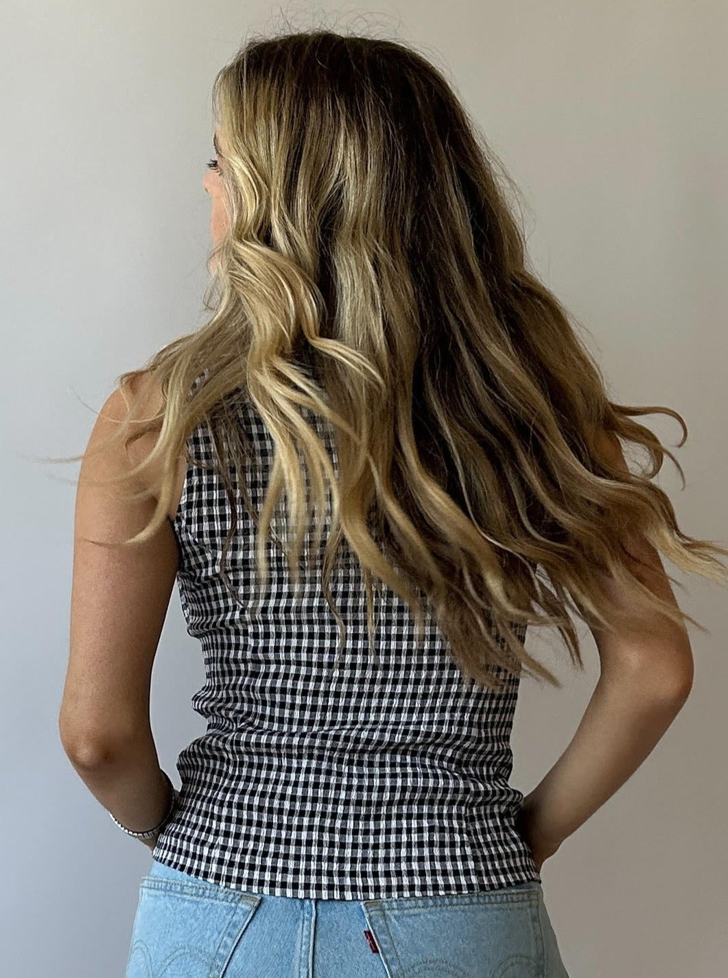 Vintage Gingham Vest