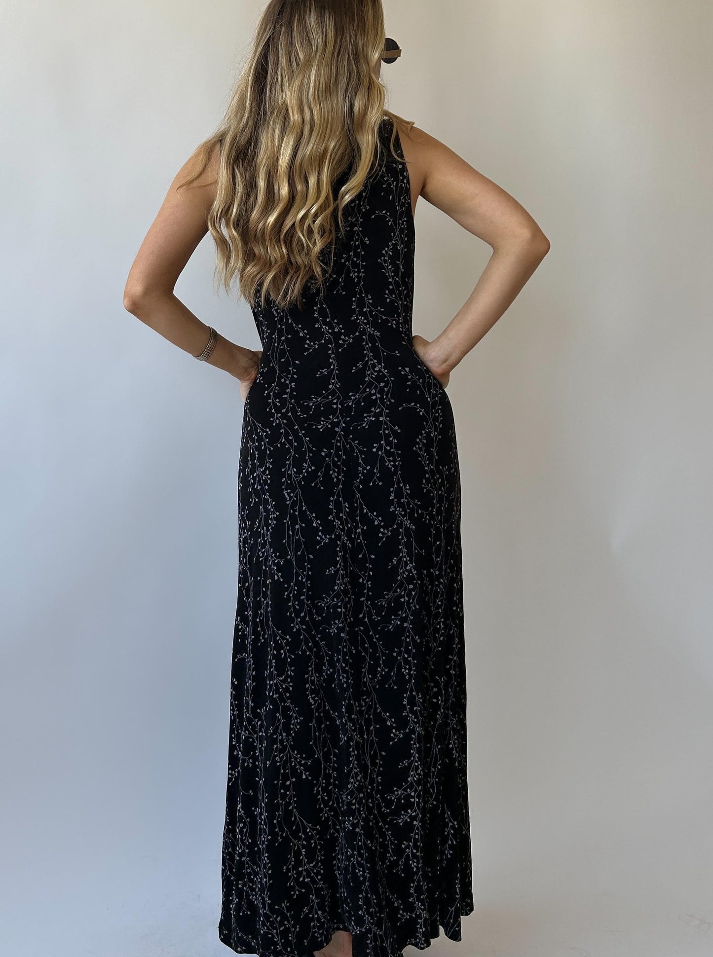 Vintage Jersey Maxi Dress - Size L/XL