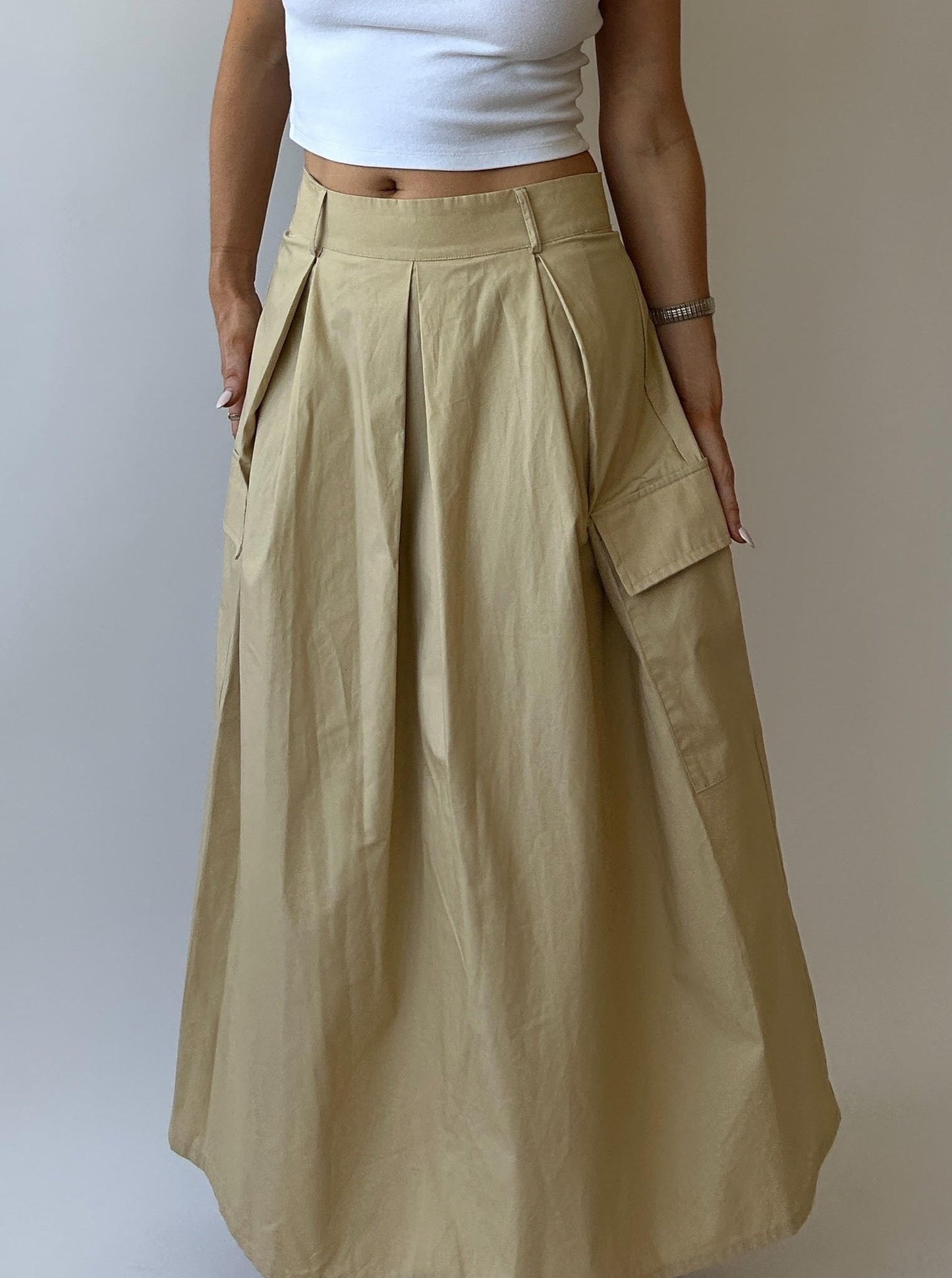 Cargo Maxi Skirt - Size S