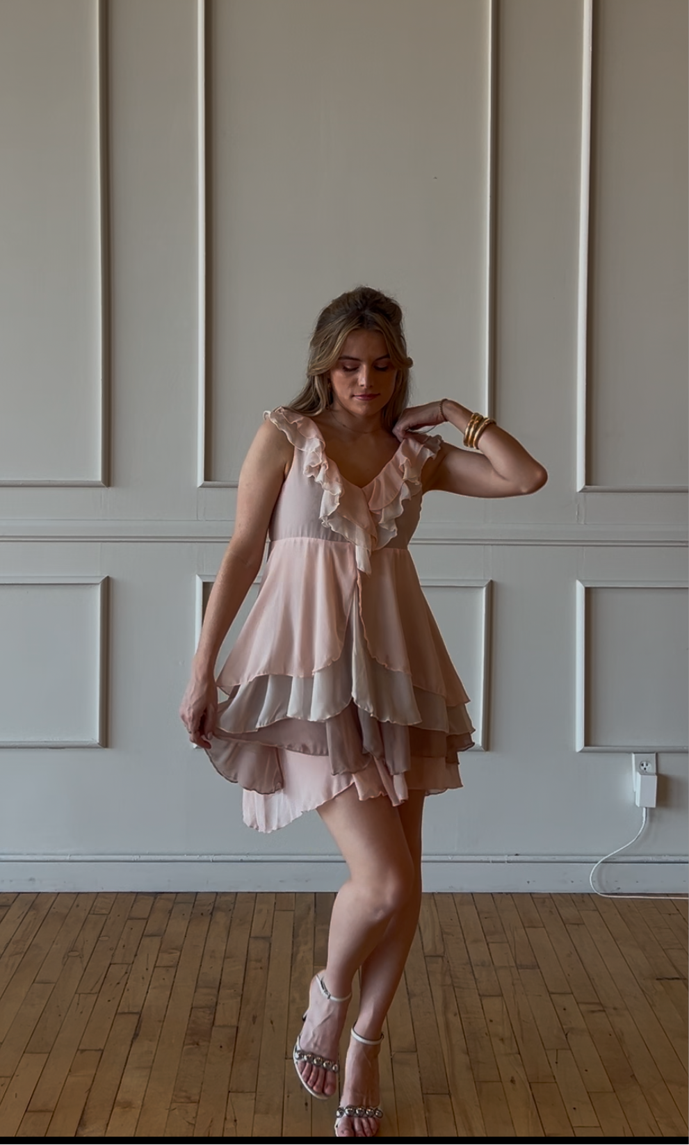 Vintage H&M Ruffle Dress - Size 8