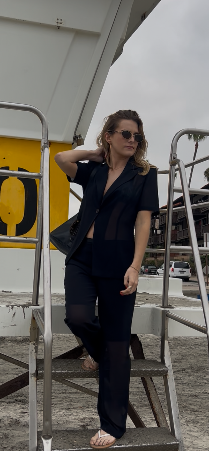 Vintage Navy Suit Set