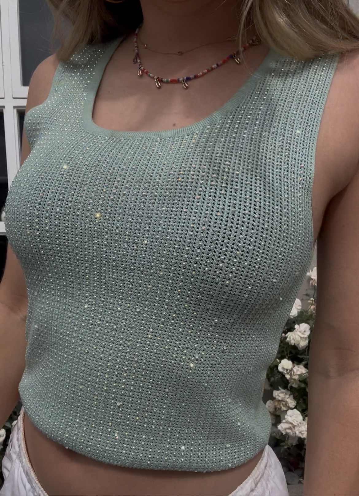 Vintage Teal Gem Tank