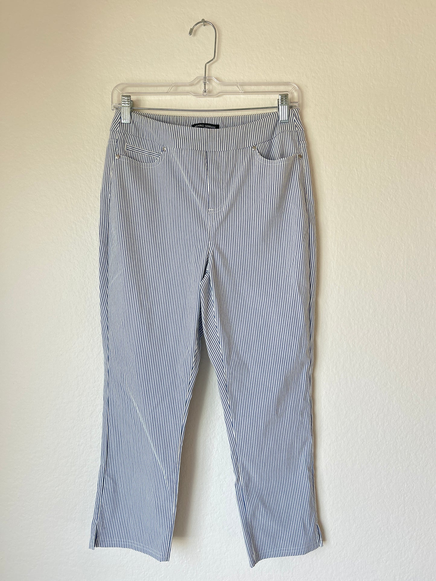 Seersucker Capri Pant