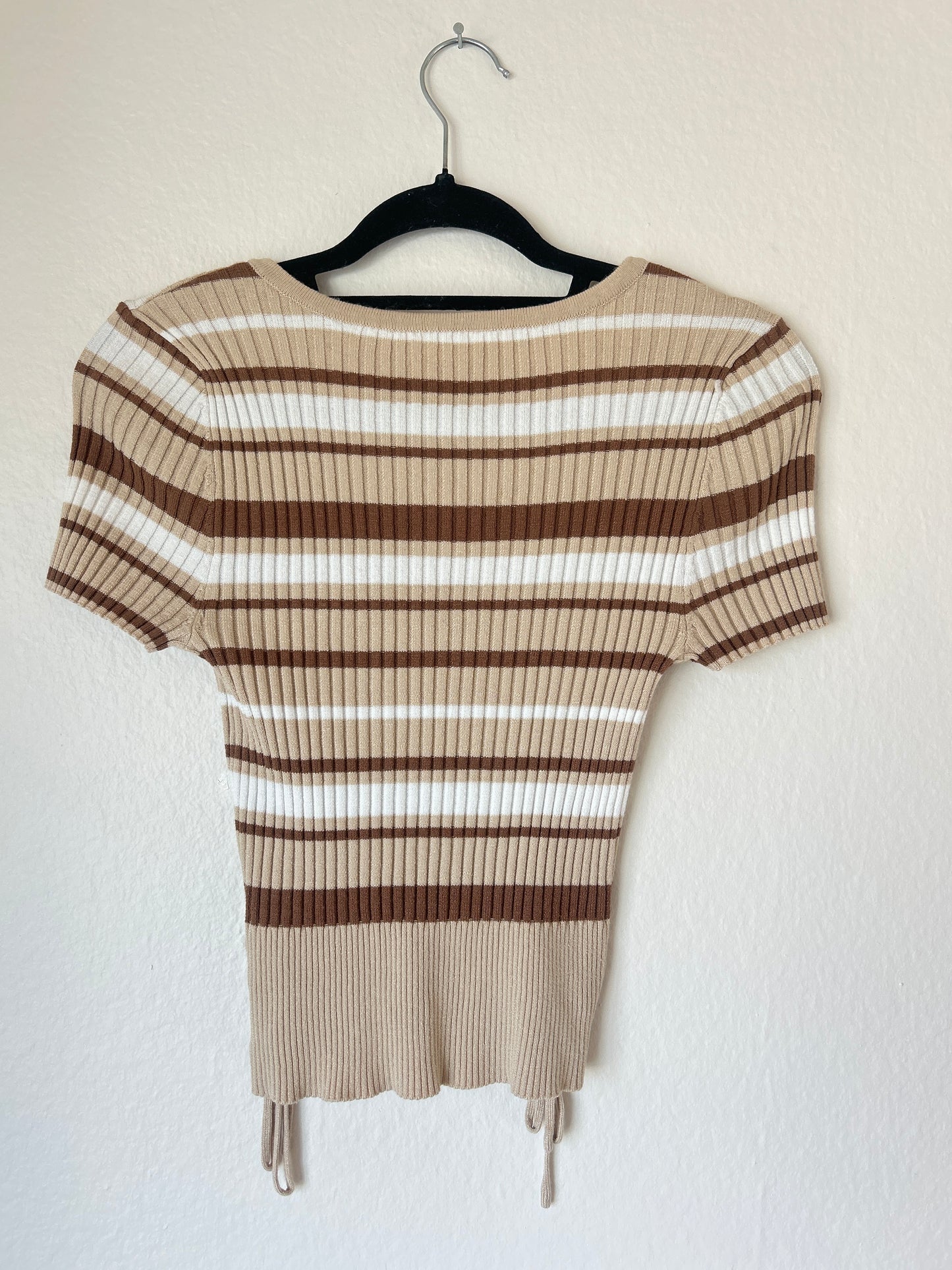 Vintage Y2K V-Neck Tie Top