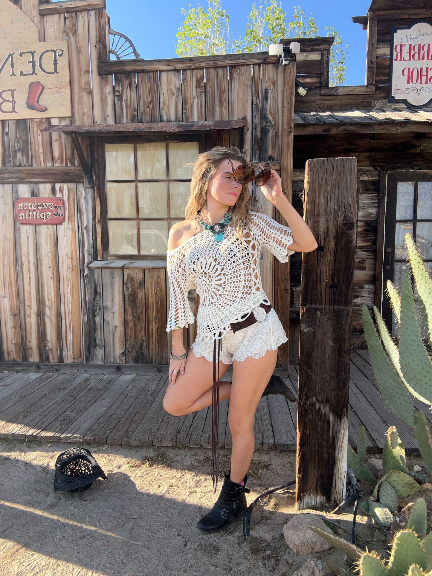 Free People Lace Shorts