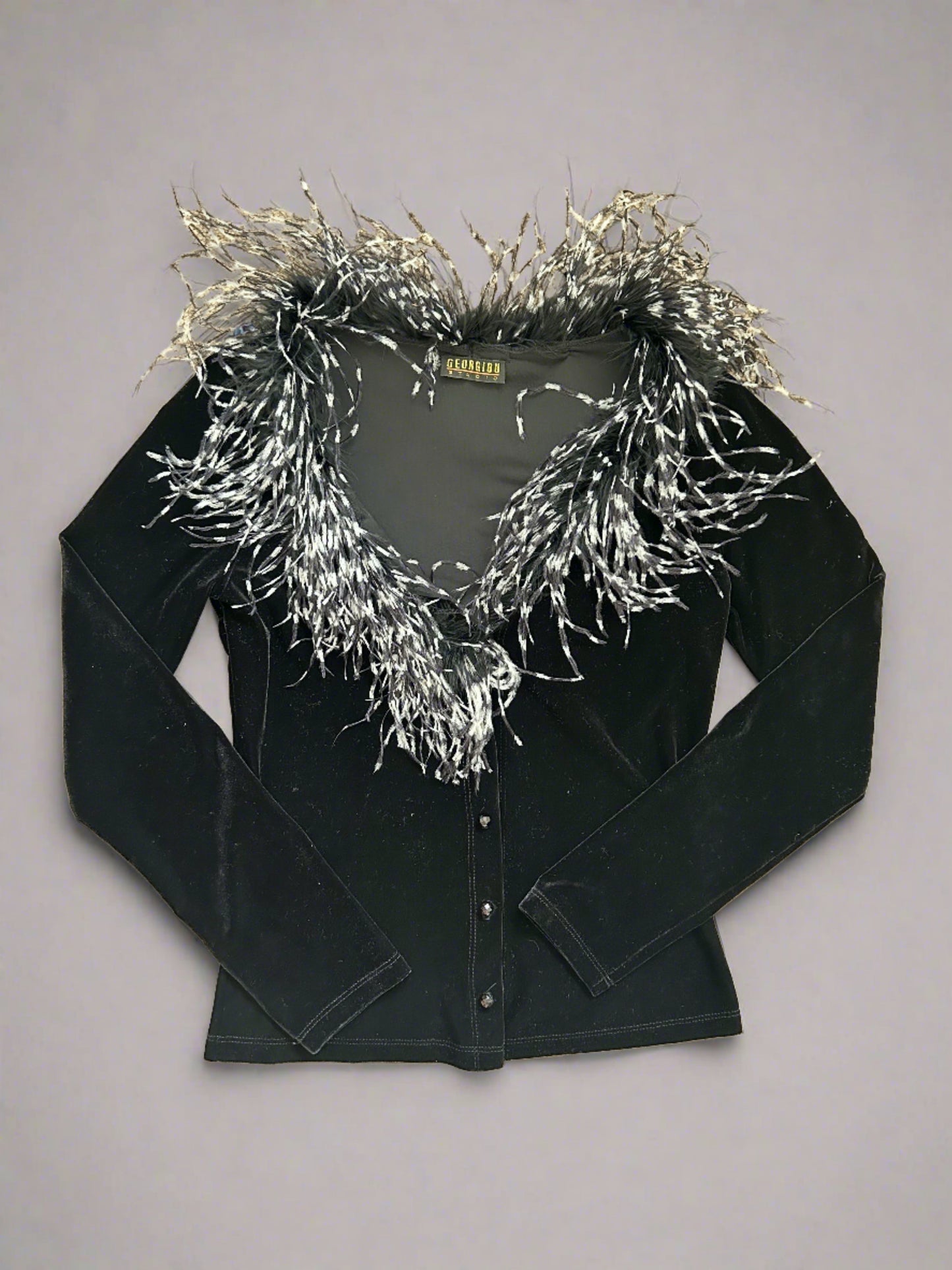 Vintage Feather Cardigan - Size S