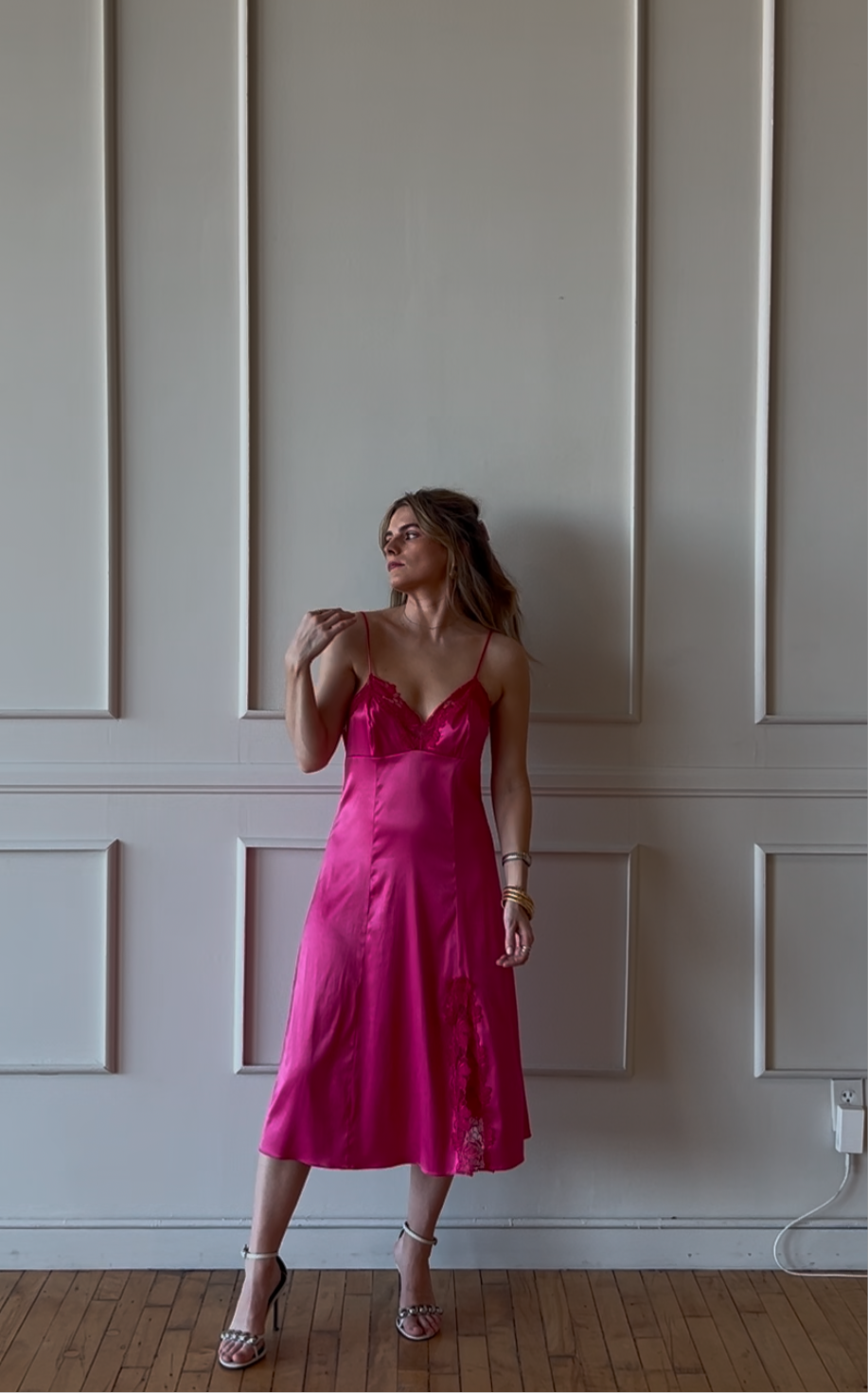 Hot Pink Victoria’s Secret Slip