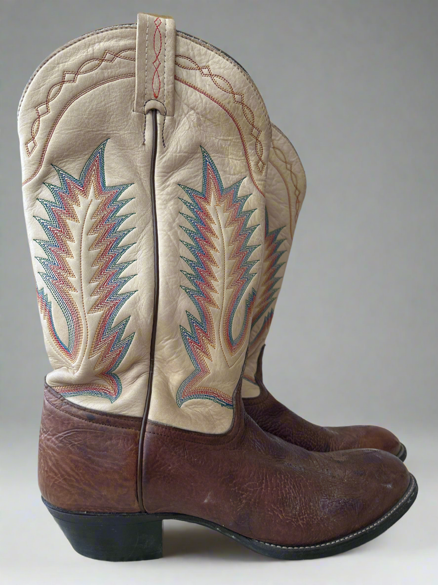 Tony Lama Rainbow Stitch Cowgirl Boots