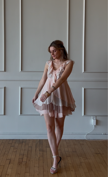 Vintage H&M Ruffle Dress - Size 8