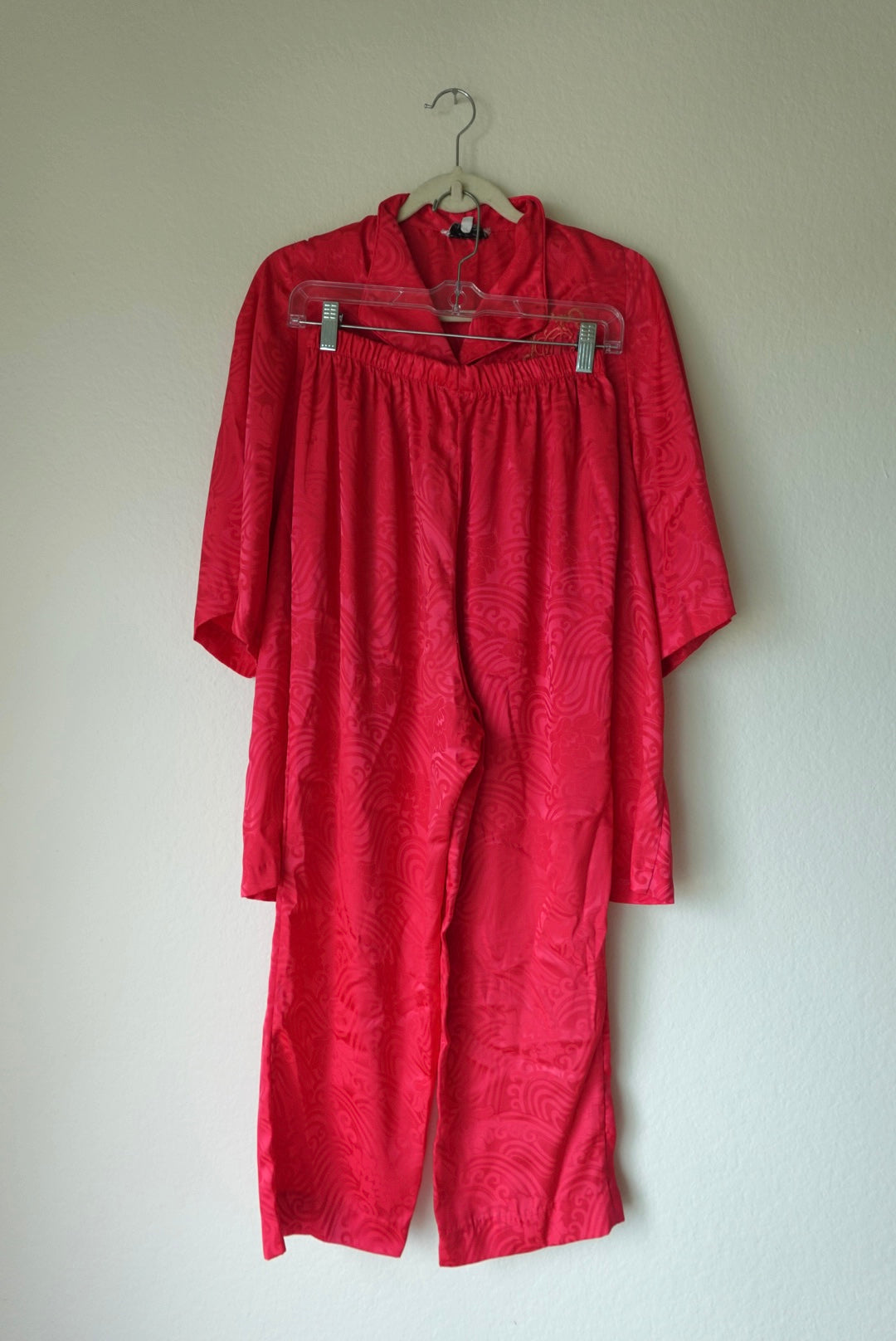 Vintage Christian Dior Silk Pajama Set