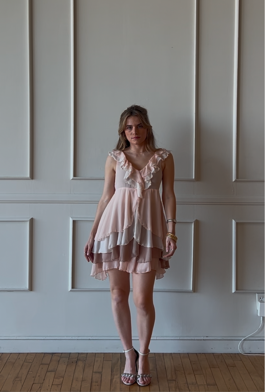 Vintage H&M Ruffle Dress - Size 8