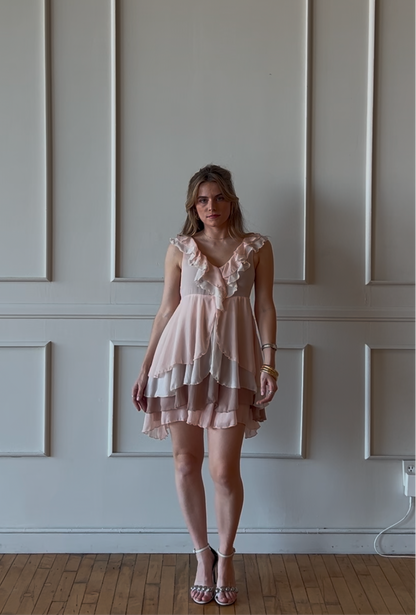 Vintage H&M Ruffle Dress - Size 8