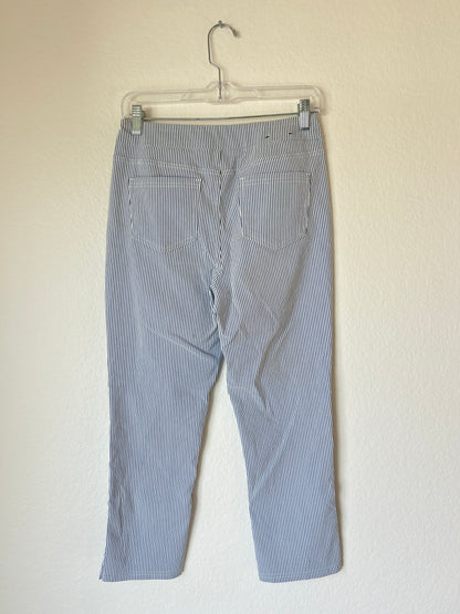 Seersucker Capri Pant