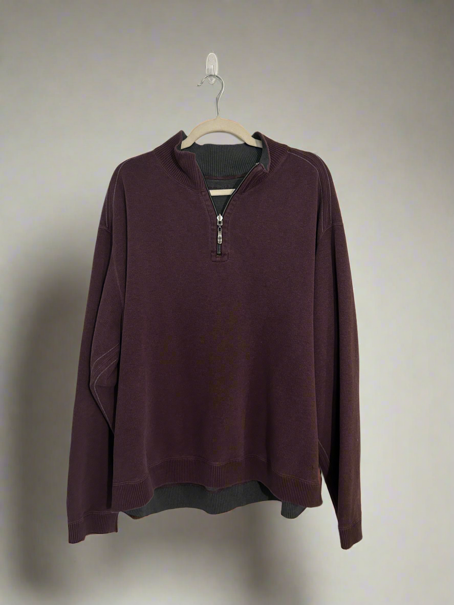 Maroon Tommy Bahama 1/4 Zip - Size L