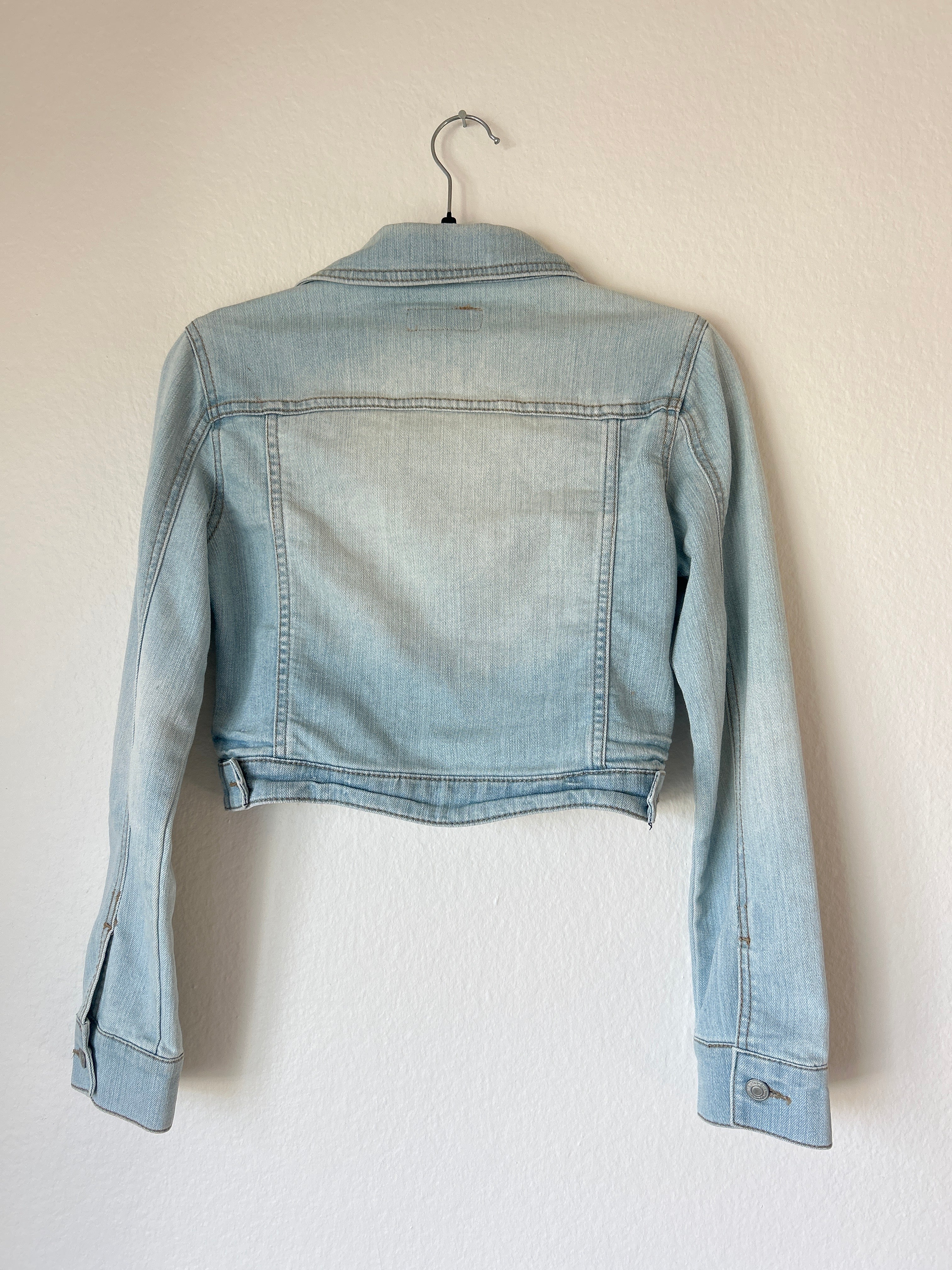 Vintage Y2K Cropped Jean Jacket