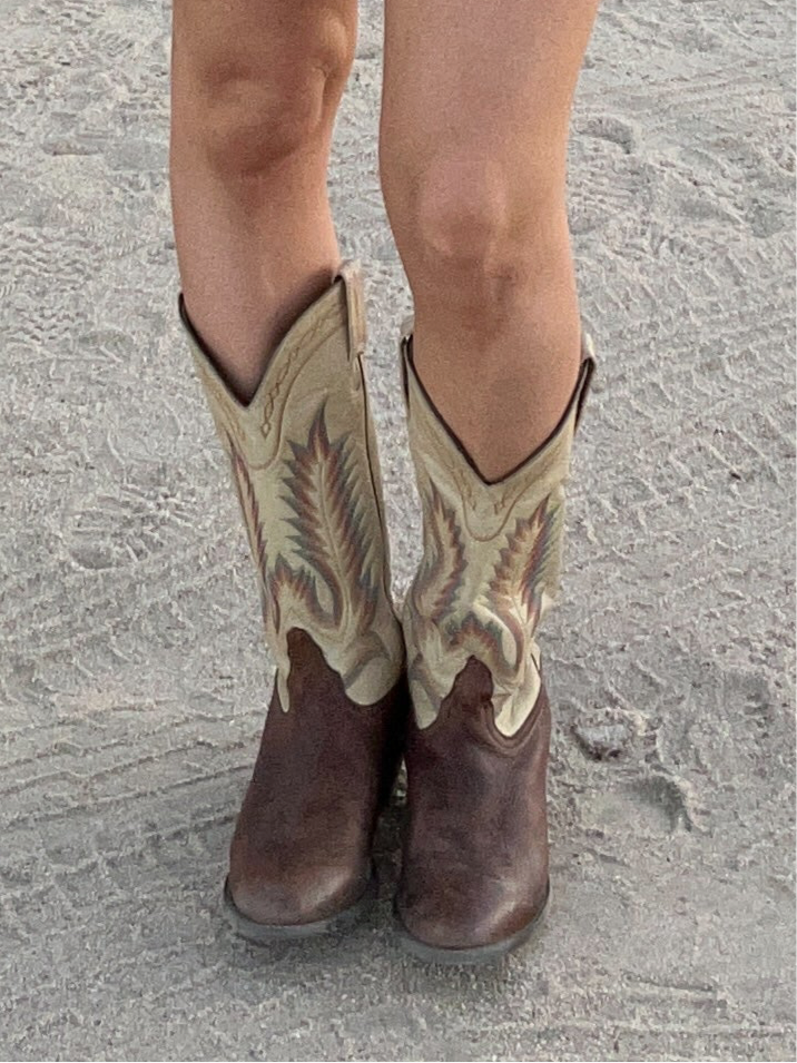 Tony Lama Rainbow Stitch Cowgirl Boots