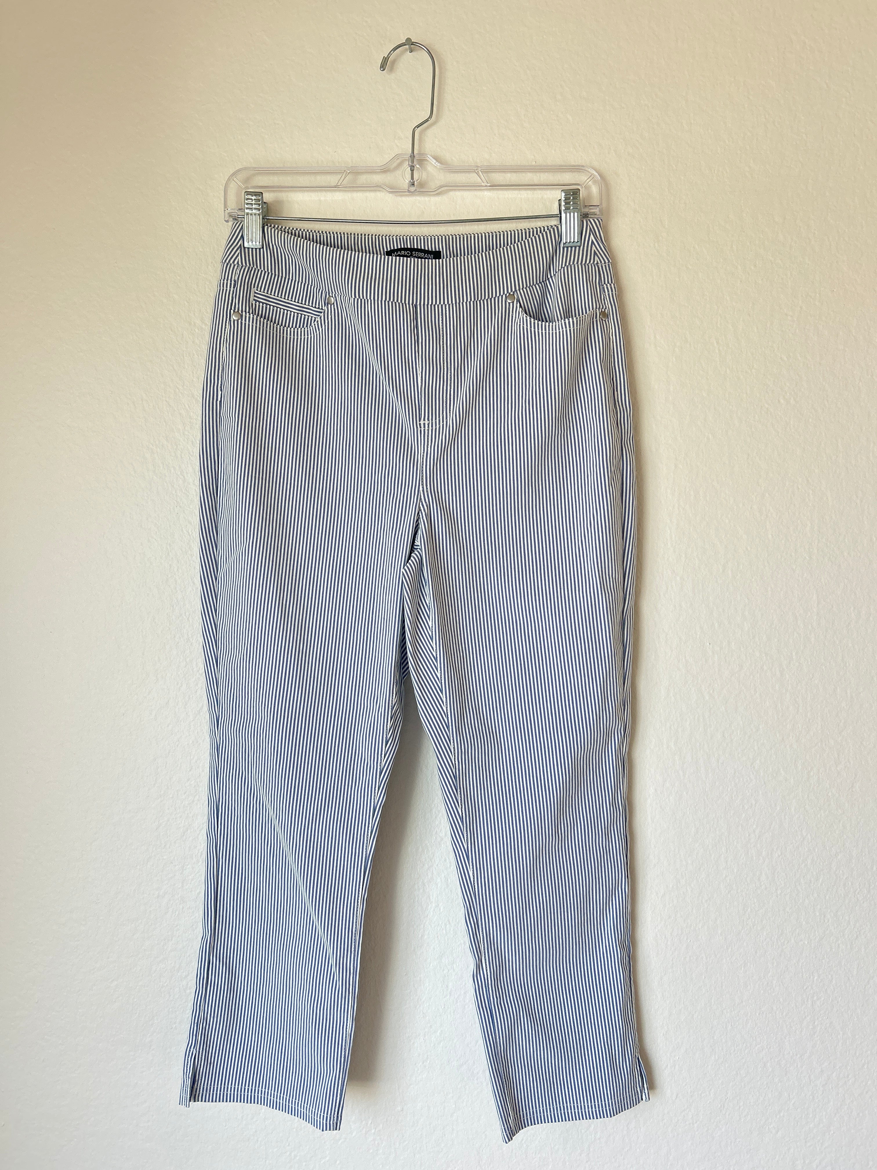 Seersucker Capri Pant