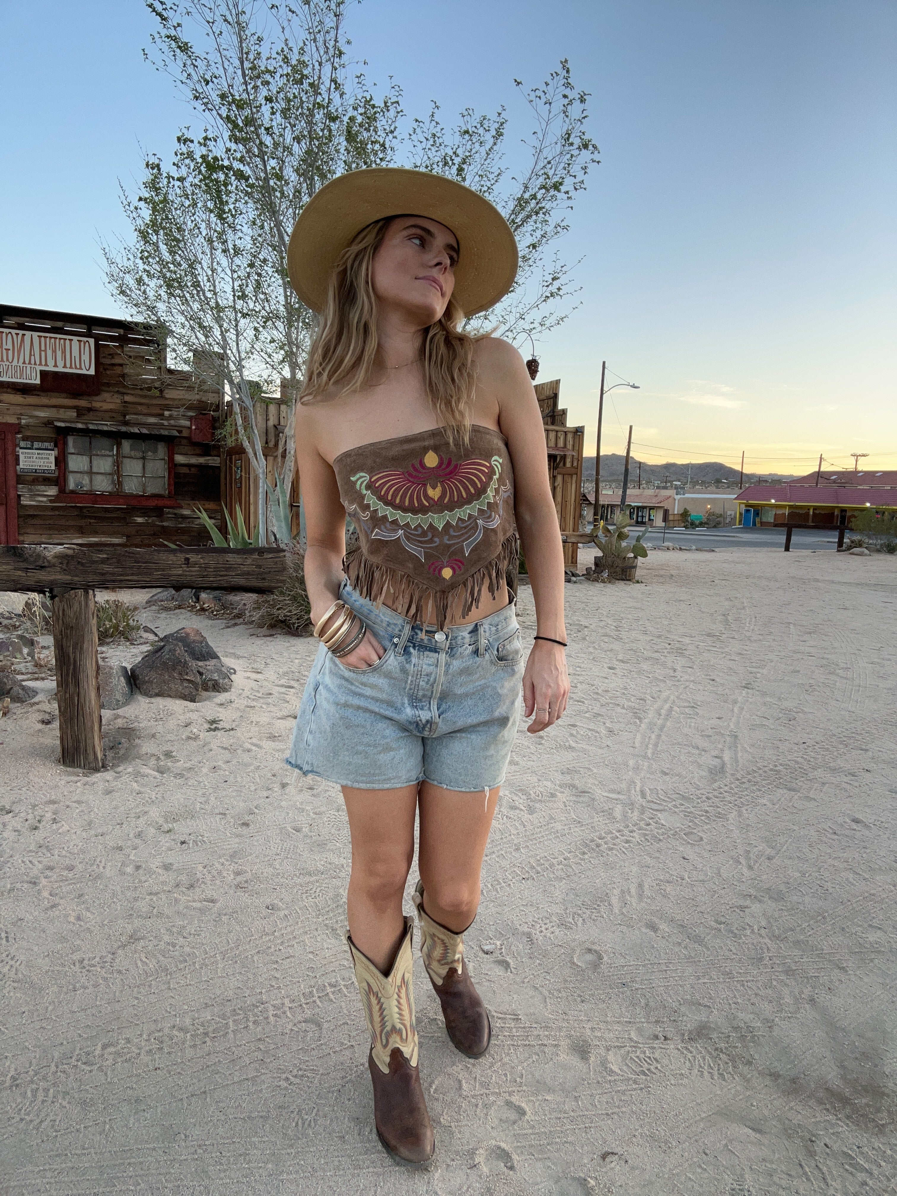 Tony Lama Rainbow Stitch Cowgirl Boots