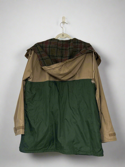 Flannel Green Khaki Hunting Jacket - Size S