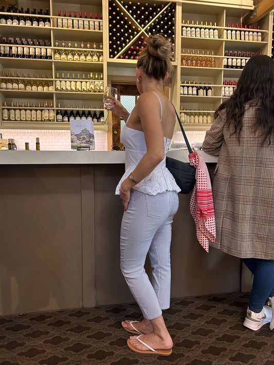 Seersucker Capri Pant