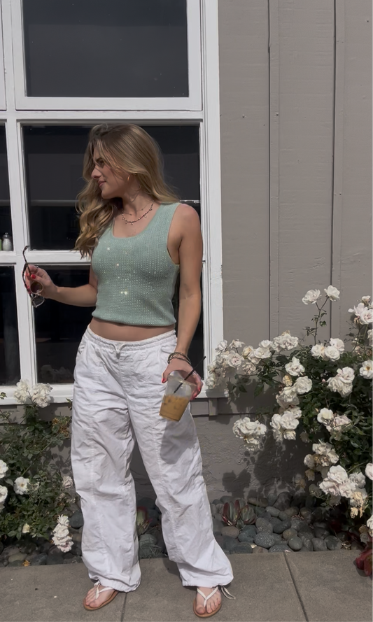 Vintage Teal Gem Tank