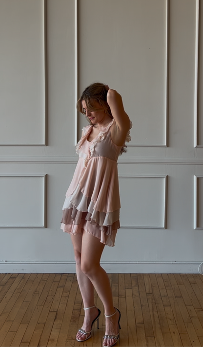 Vintage H&M Ruffle Dress - Size 8