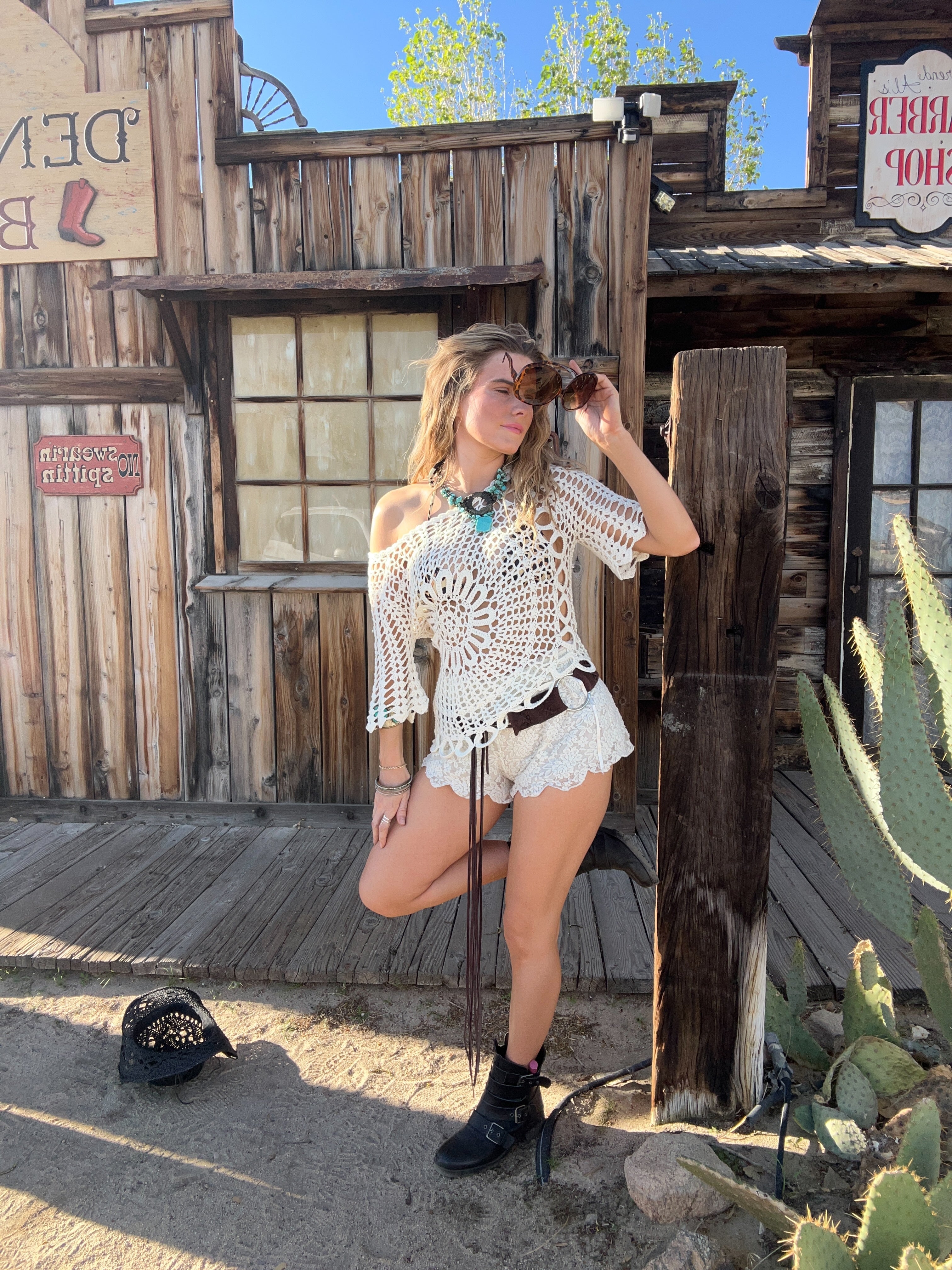 Free People Lace Shorts