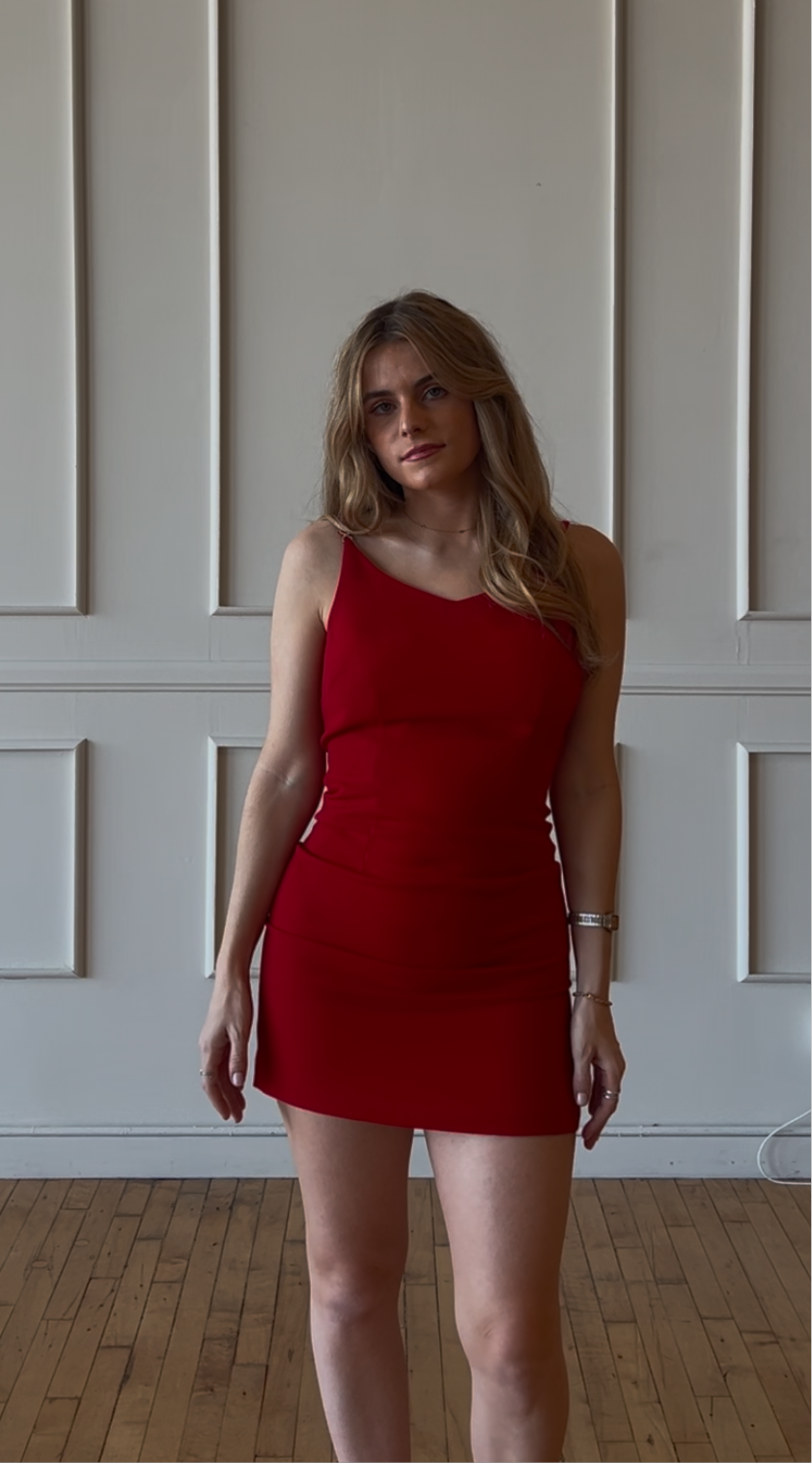 Vintage 90s Red Mini Dress