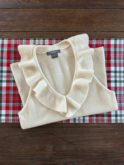 Vintage Ivory Cashmere Top