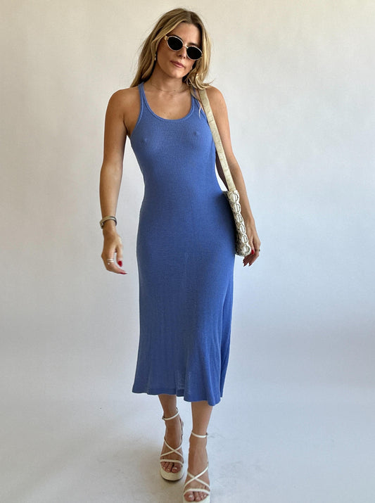 Blue Knit Maxi - Size S