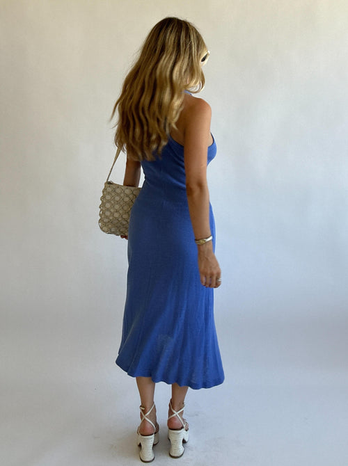 Blue Knit Maxi - Size S