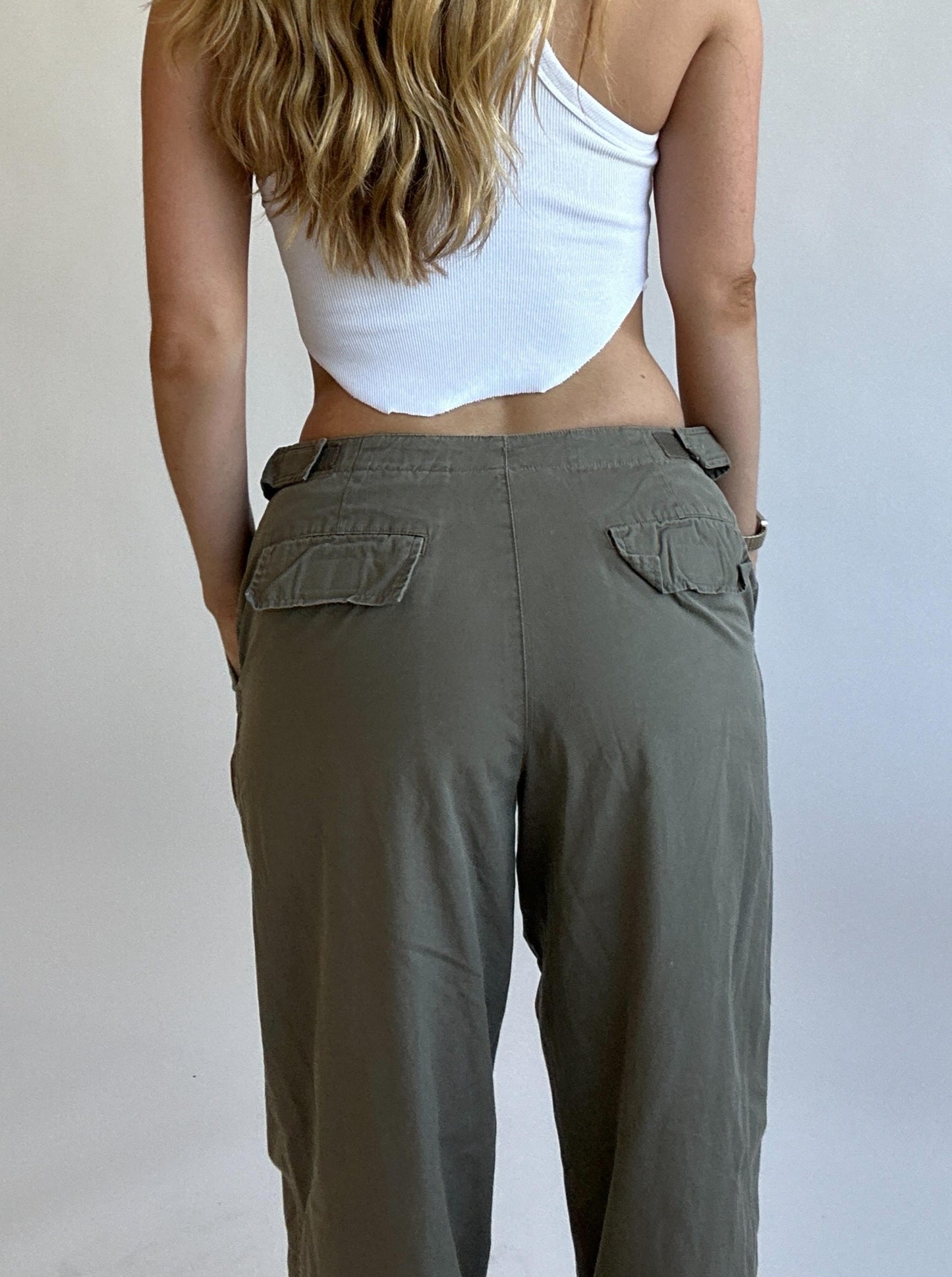 Cargo Olive Pants - Size S