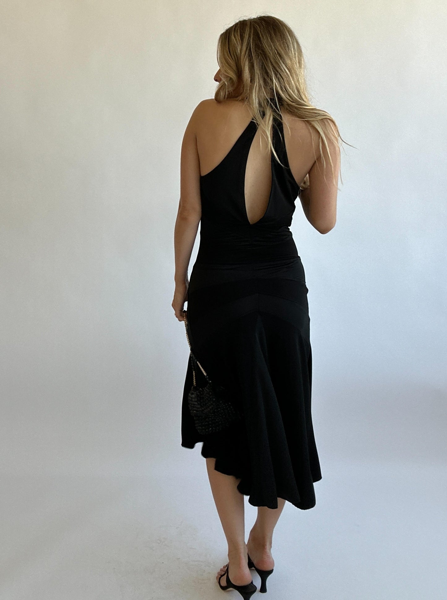 Contrast Halter Dress - Size 4