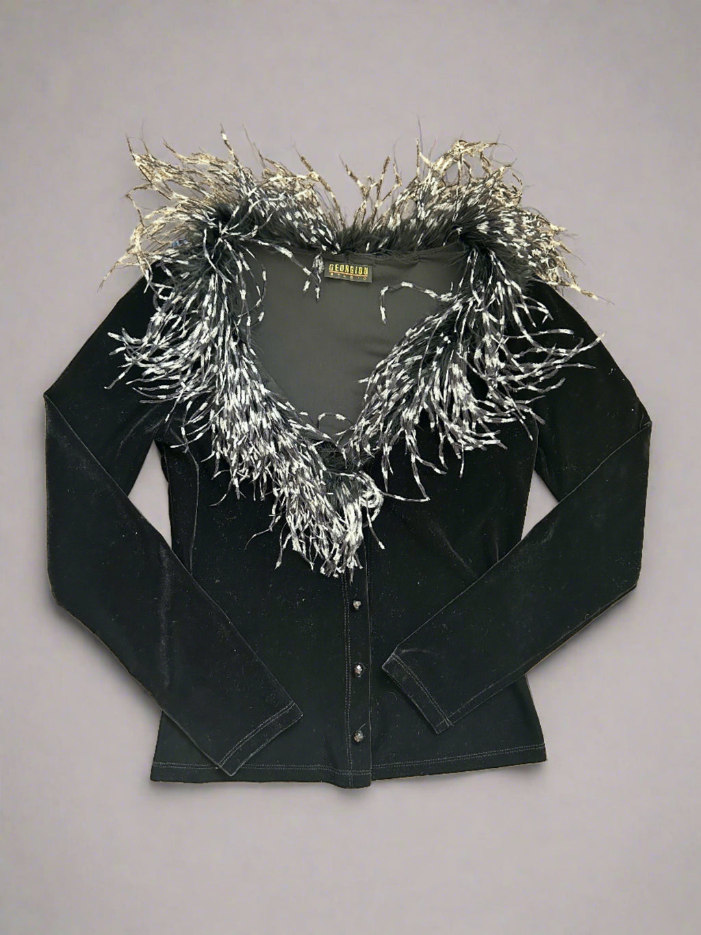 Vintage Feather Cardigan - Size S