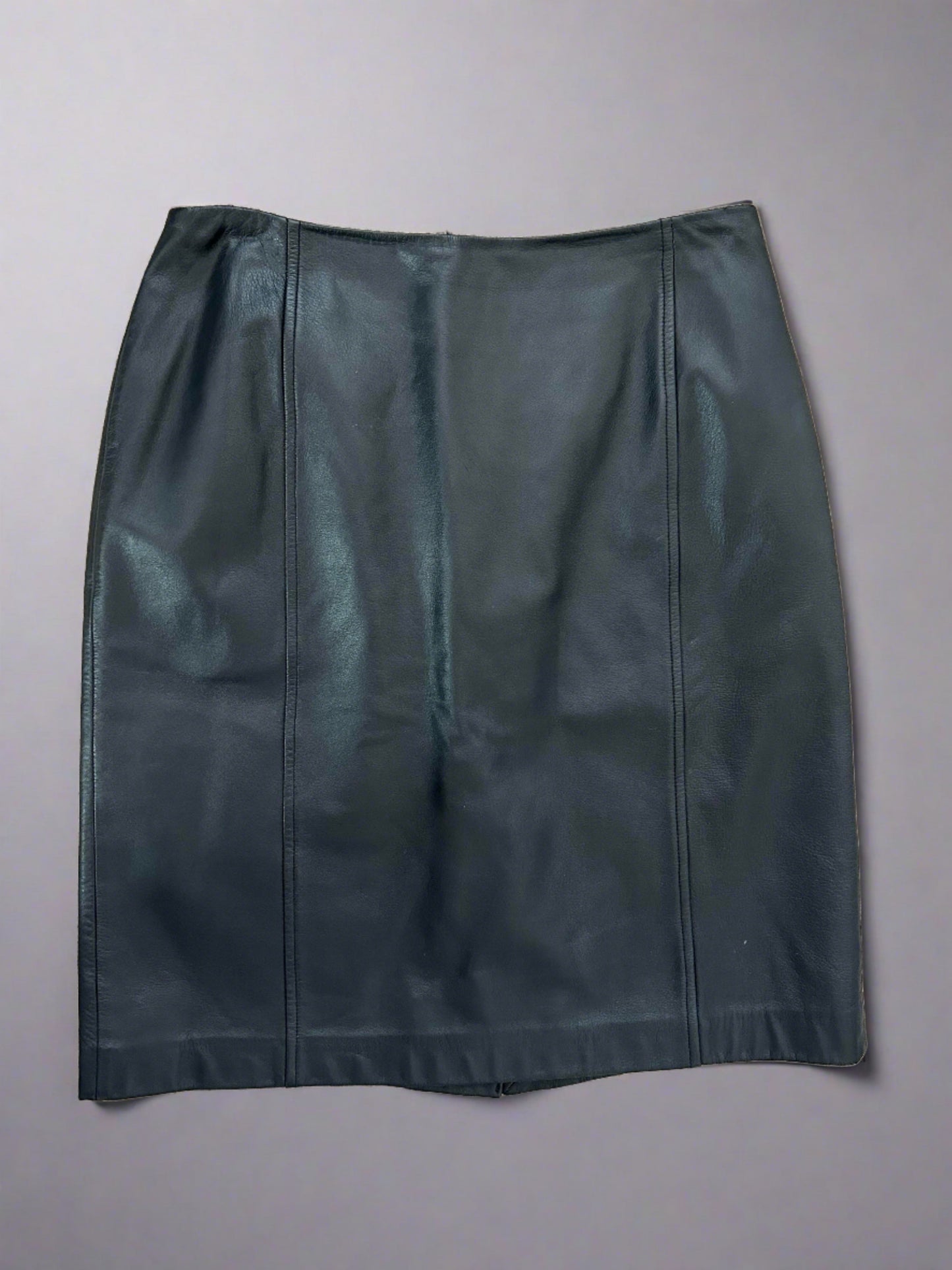 Vintage Leather Pencil Skirt - Size 4