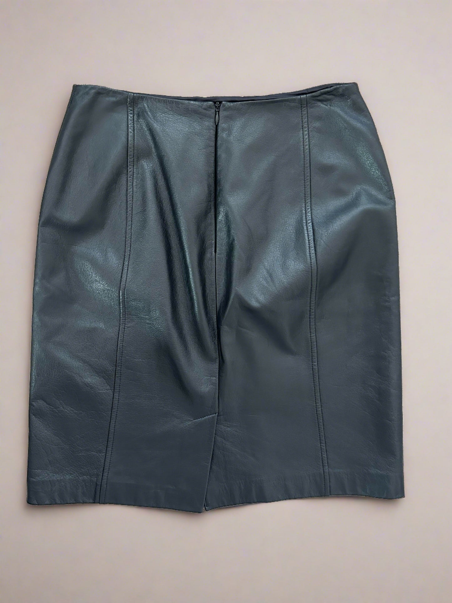 Vintage Leather Pencil Skirt - Size 4