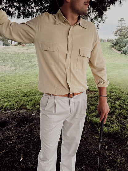 Canali Mustard Button Down - Size L