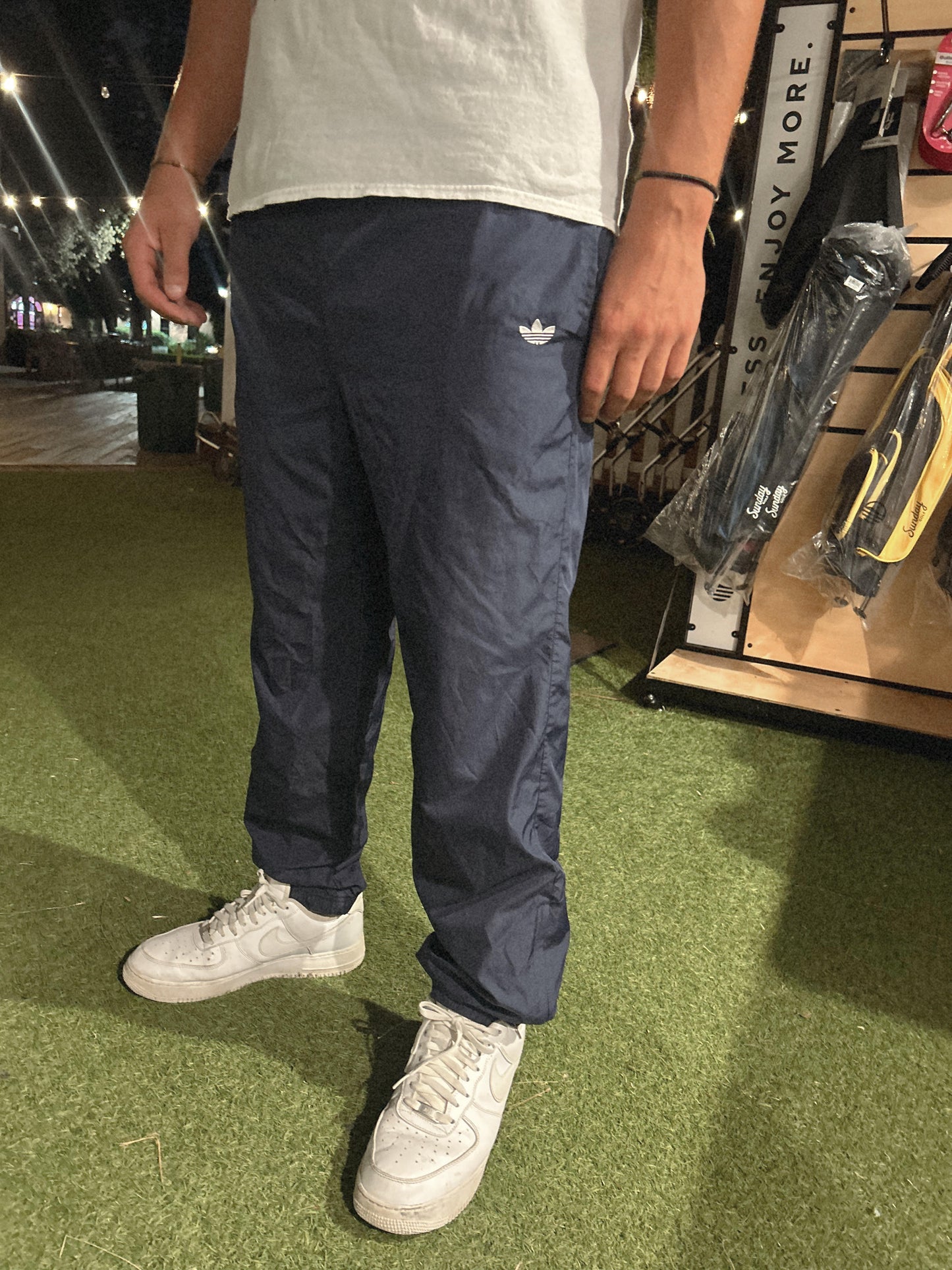 Adidas Navy Track Pant - Size L