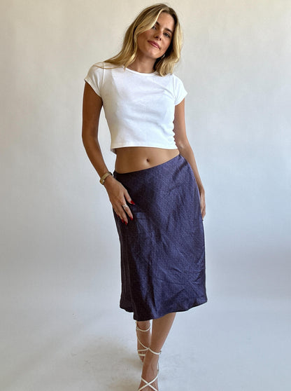 Vintage Purple Midi Skirt