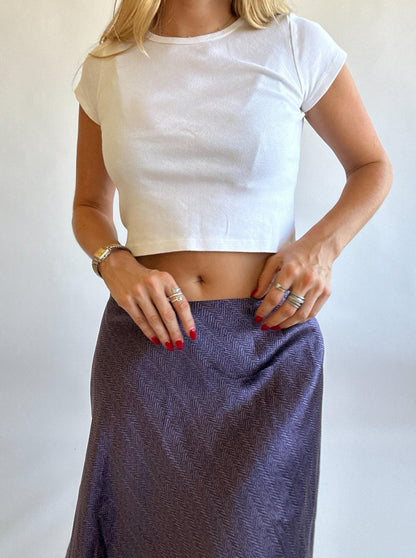 Vintage Purple Midi Skirt