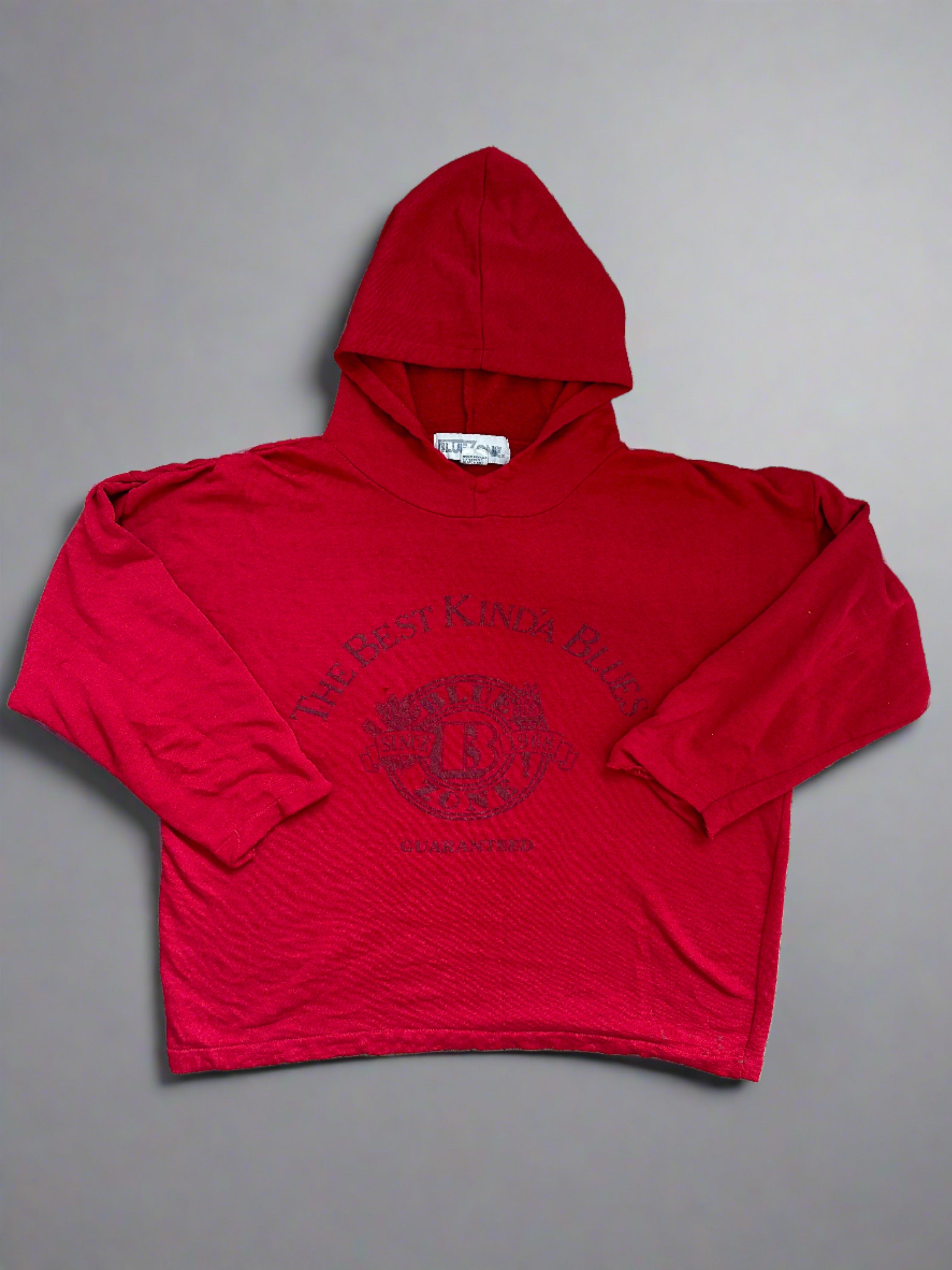 Vintage "Blue Zone" Hoodie - Size M